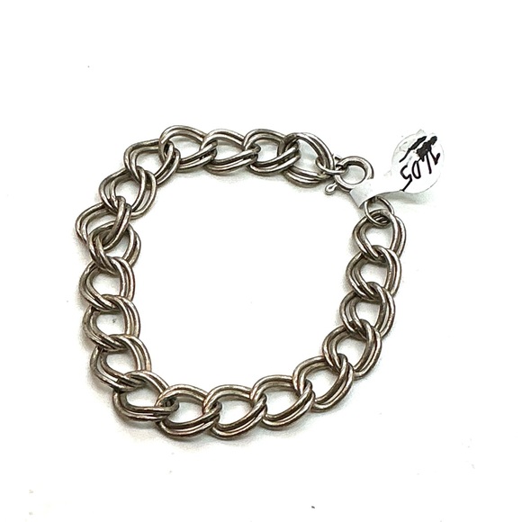 Sterling Vintage Double Link Bracelet